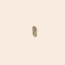 Single Sage Flat Back Stud Earring