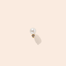Single Nano Coco Pearl Flat Back Stud Earring