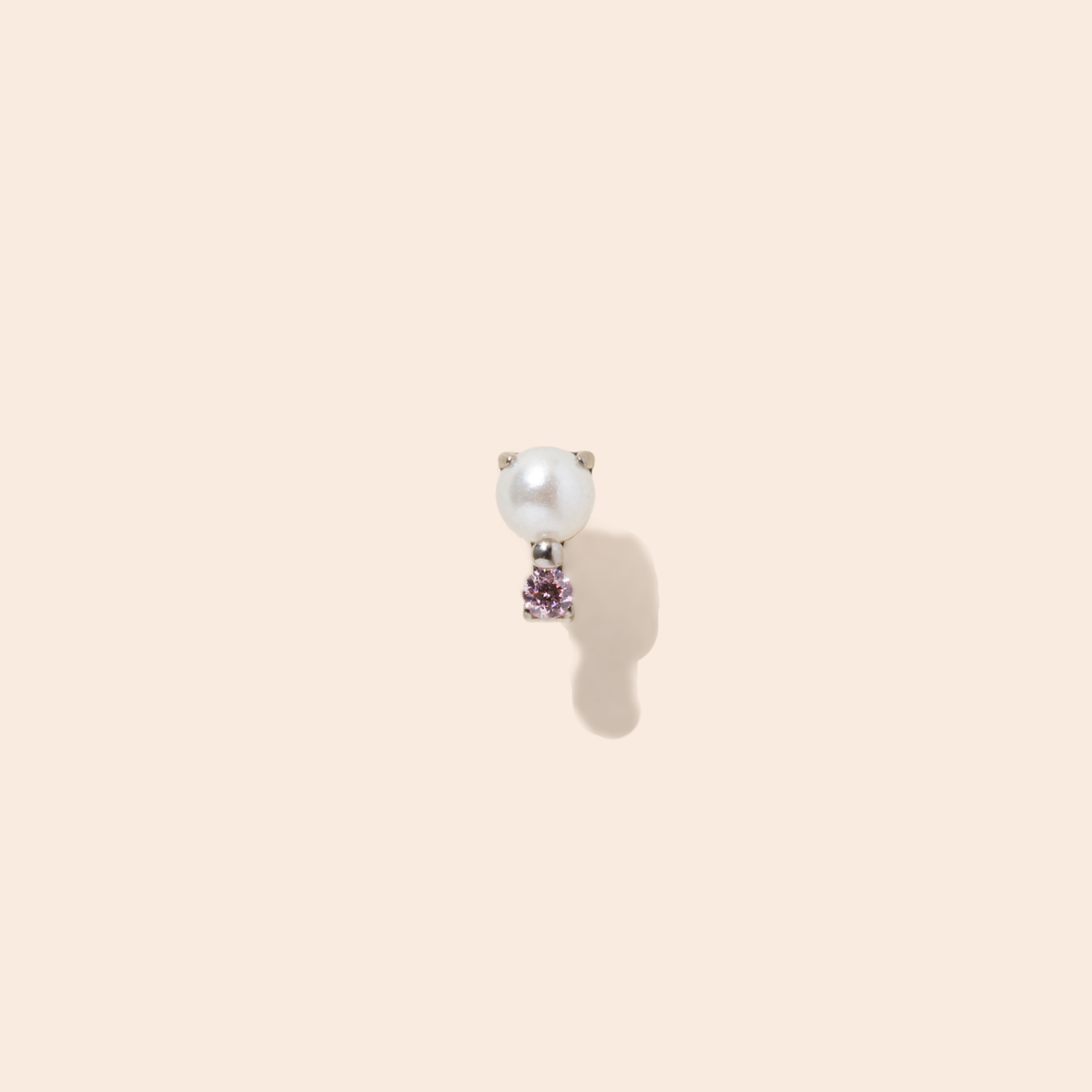 Single Nano Juliette Flat Back Stud Earring