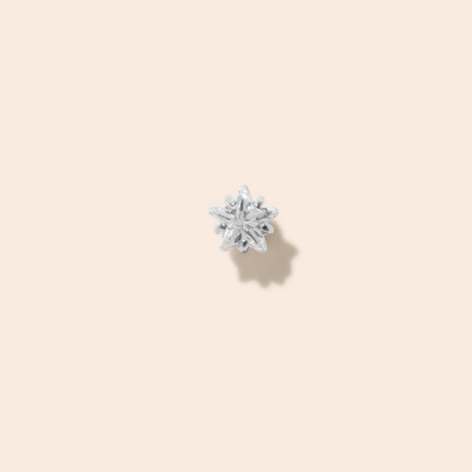 Single Seren Flat Back Stud Earring