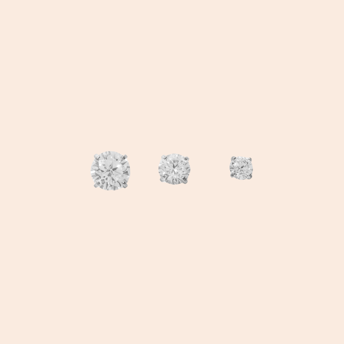Celeste Stud Series - 2mm to 5mm - Pair