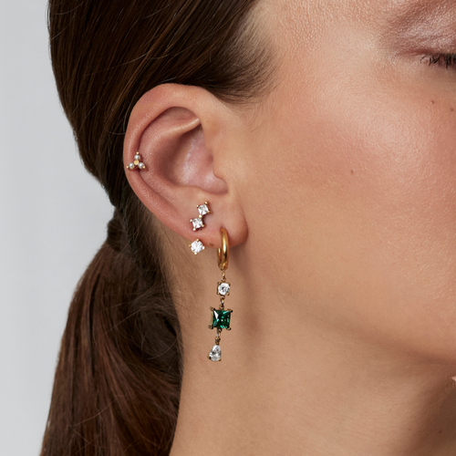 Pearl Astrid Screw Back Stud Earrings