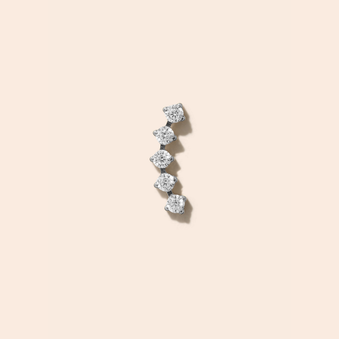Single Elle Flat Back Stud Earring