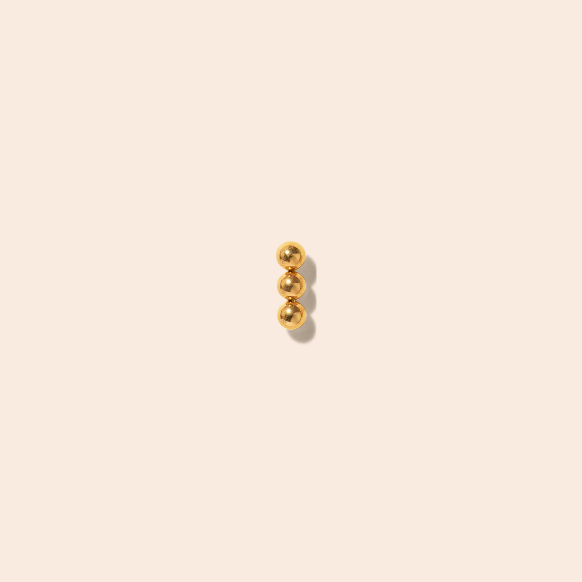 Single Arden Flat Back Stud Earring