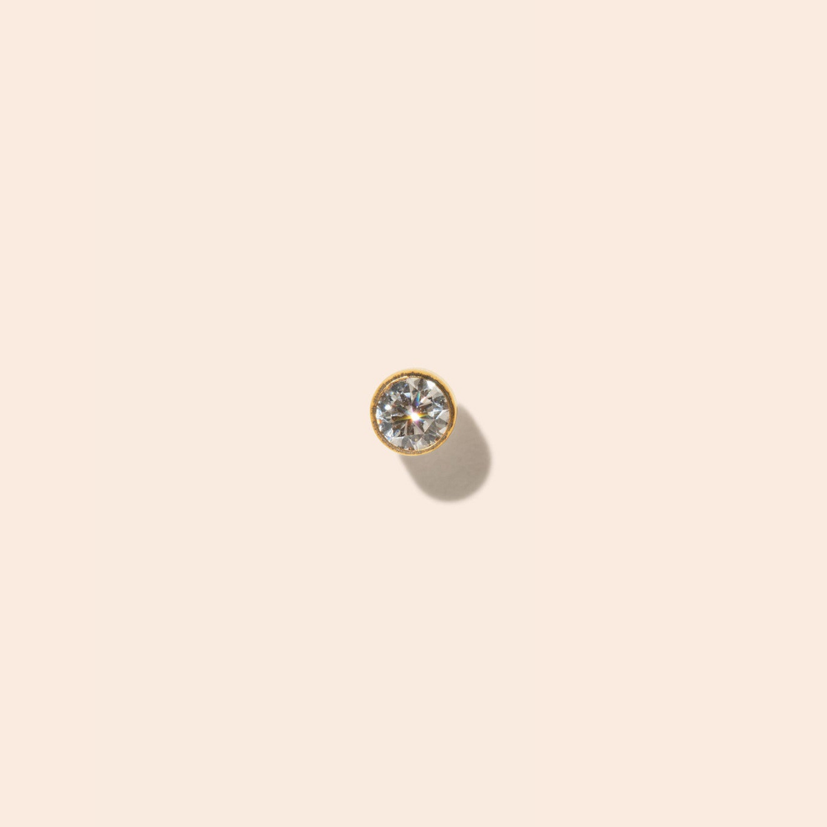 Single Senna Flat Back Stud Earring