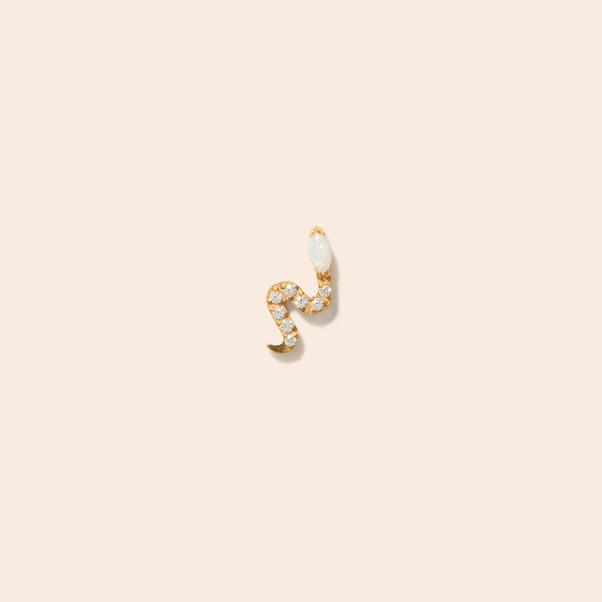 Single Talia Flat Back Stud Earring