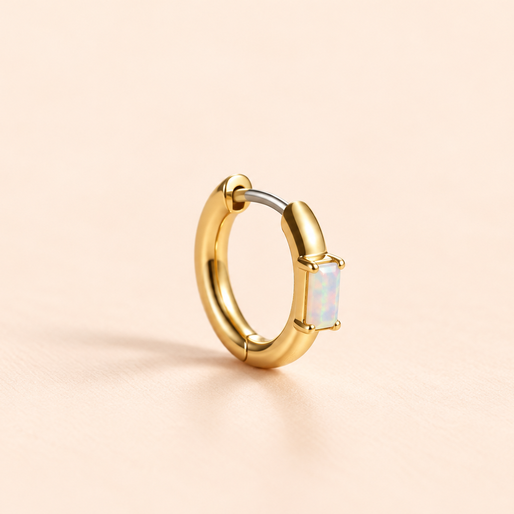 Single Fiore Hoop Earring
