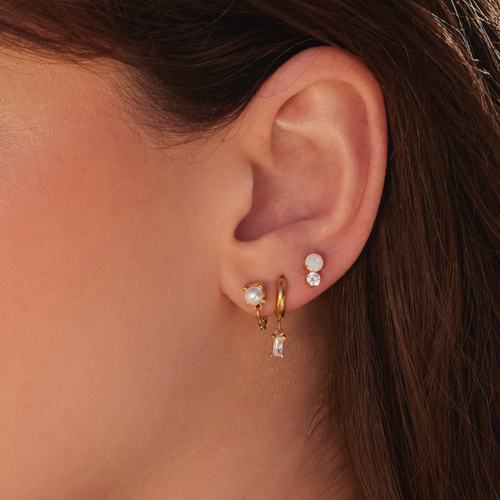 Offshore Pearl Hoop Earrings