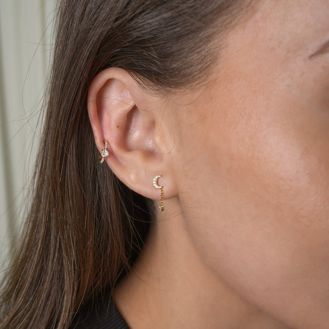 Single Pave Jovie Hoop
