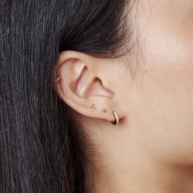 Single Nano Castor Flat Back Stud
