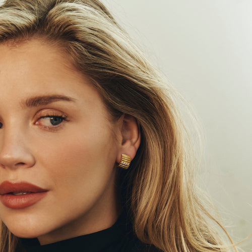 Pave Al Fresco Hoop Earrings