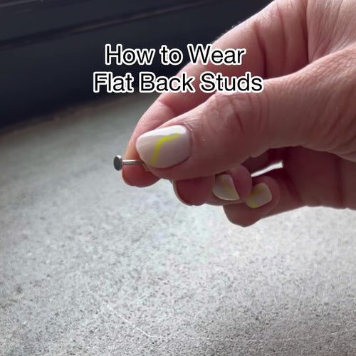 Single Maris Flat Back Stud Earring