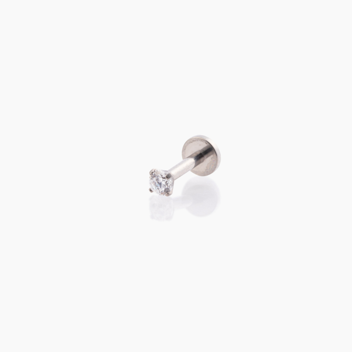 Single Nano Celeste Flat Back Stud Earring