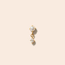Single Junie Flat Back Stud Earring