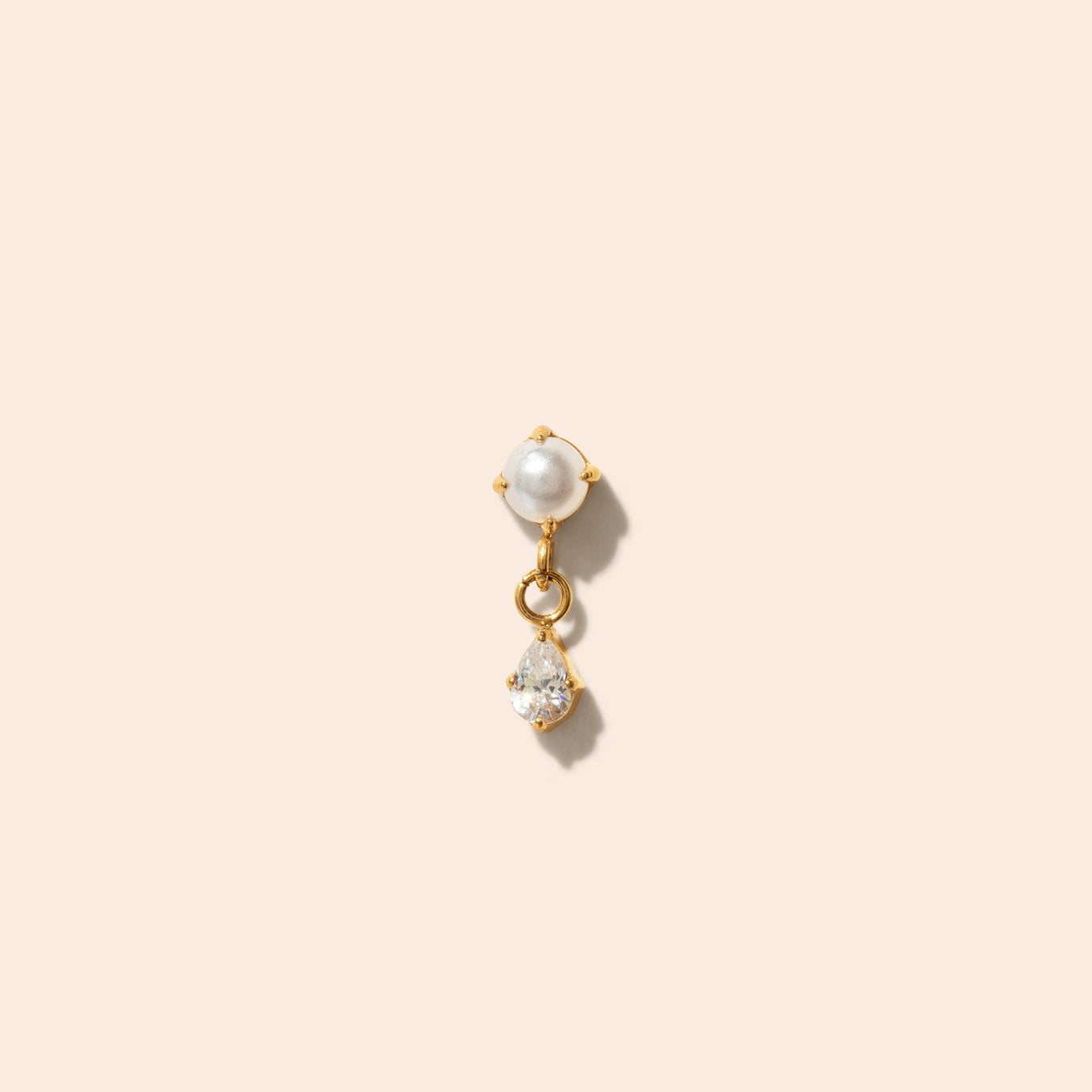 Single Junie Flat Back Stud Earring