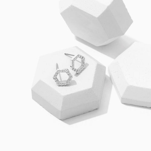 silver hypoallergenic crystal wedding jewelry